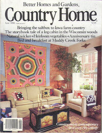 Country Home June 1989 magazine back issue cover
