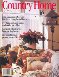 Country Home August 1989 magazine back issue cover