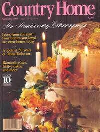Country Home September 1989 magazine back issue cover