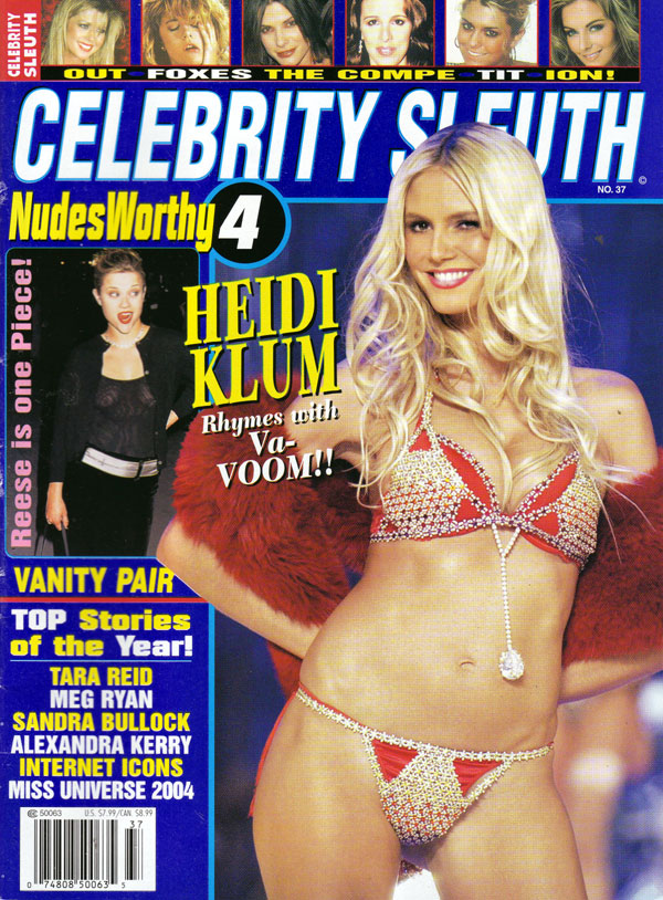 Celebrity Sleuth # 37 Number #37 magazine back issue cover