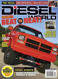 Diesel World January 2012 magazine back issue cover