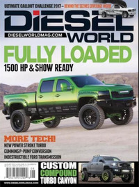 Diesel World August 2017 magazine back issue cover