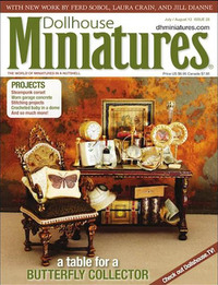 Dollhouse Miniatures # 28, July/August 2012 magazine back issue cover