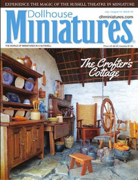 Dollhouse Miniatures # 40, July/August 2014 magazine back issue cover