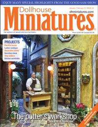 Dollhouse Miniatures # 49, January/February 2016 magazine back issue cover