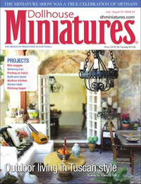 Dollhouse Miniatures # 52, July/August 2016 magazine back issue cover