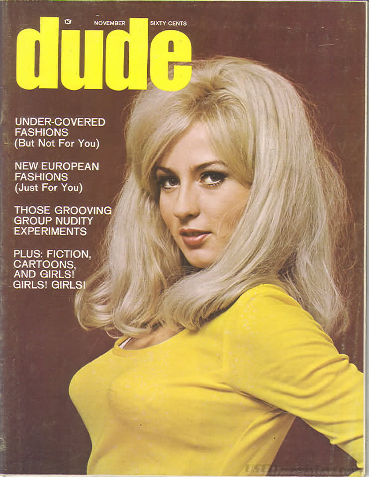 Dude November 1968 November 1968 magazine back issue cover