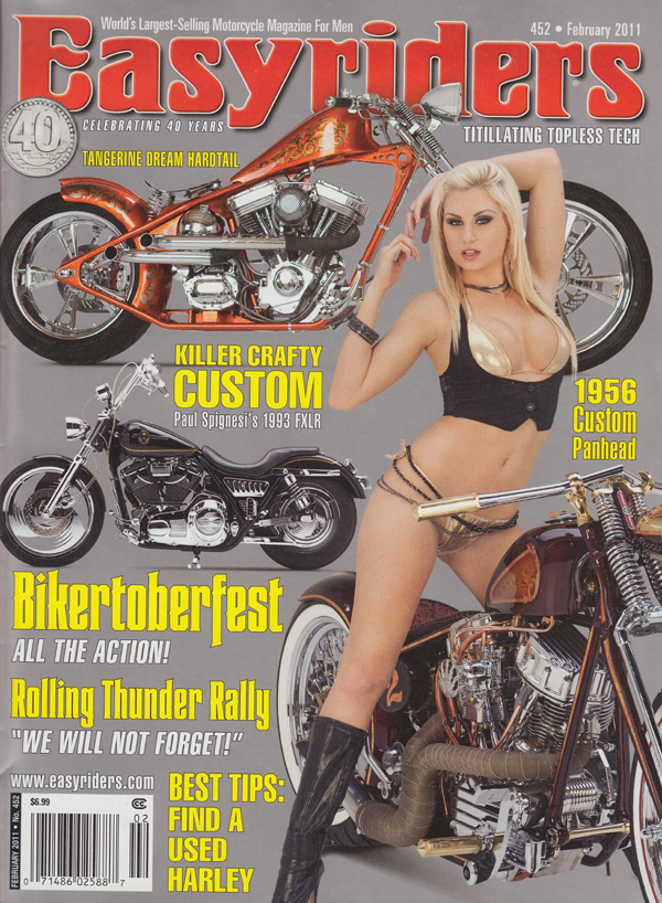 Easyriders # 452, February 2011 February 2011 magazine back issue cover