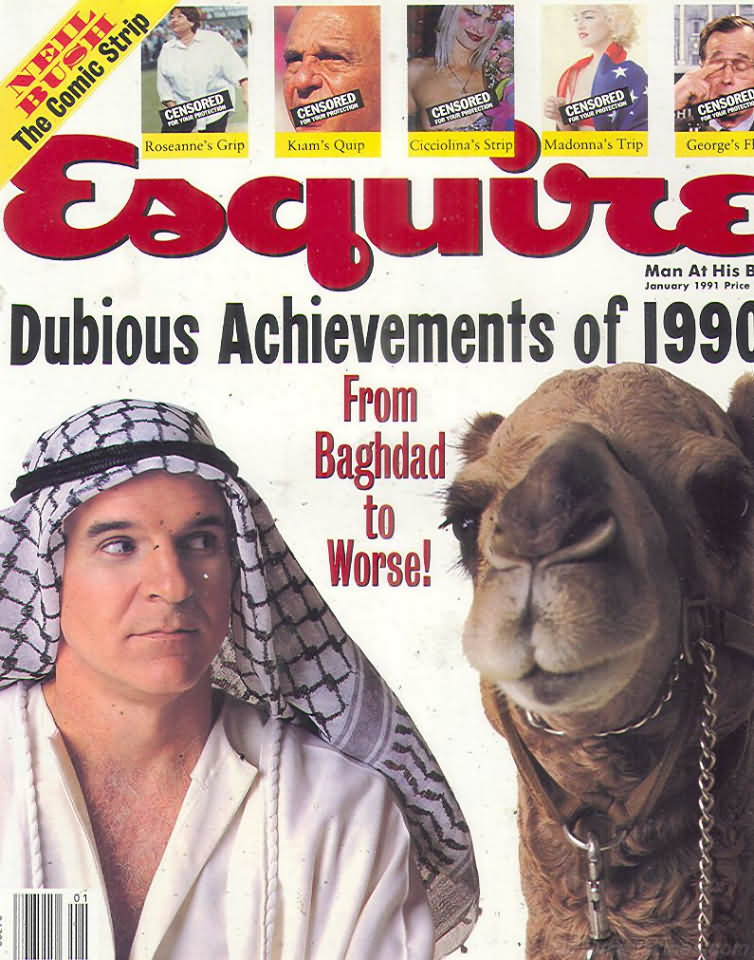 Esquire January 1991 January 1991 magazine back issue cover