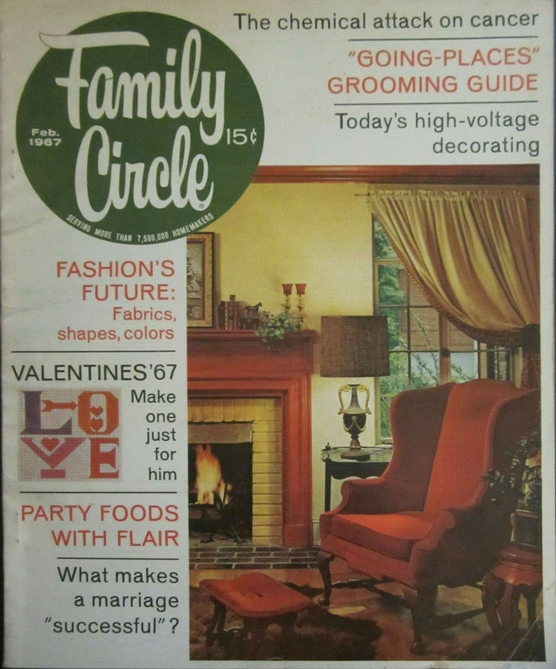 Family Circle February 1967 February 1967 magazine back issue cover
