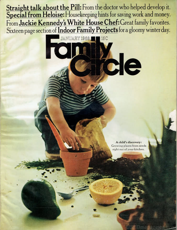 Family Circle January 1968 January 1968 magazine back issue cover
