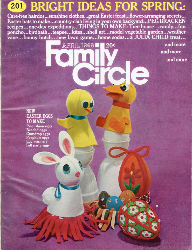Family Circle April 1968 April 1968 magazine back issue cover