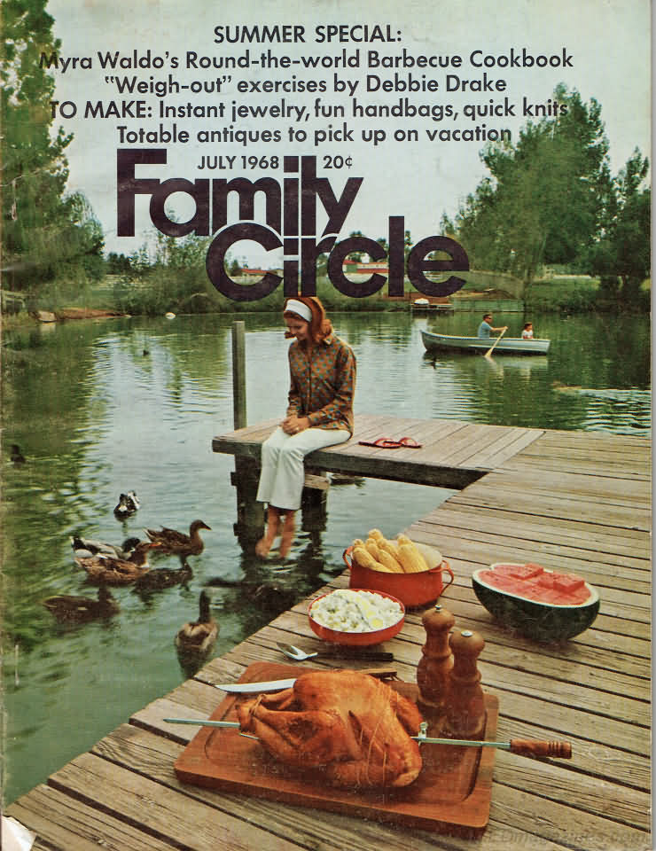Family Circle July 1968 July 1968 magazine back issue cover