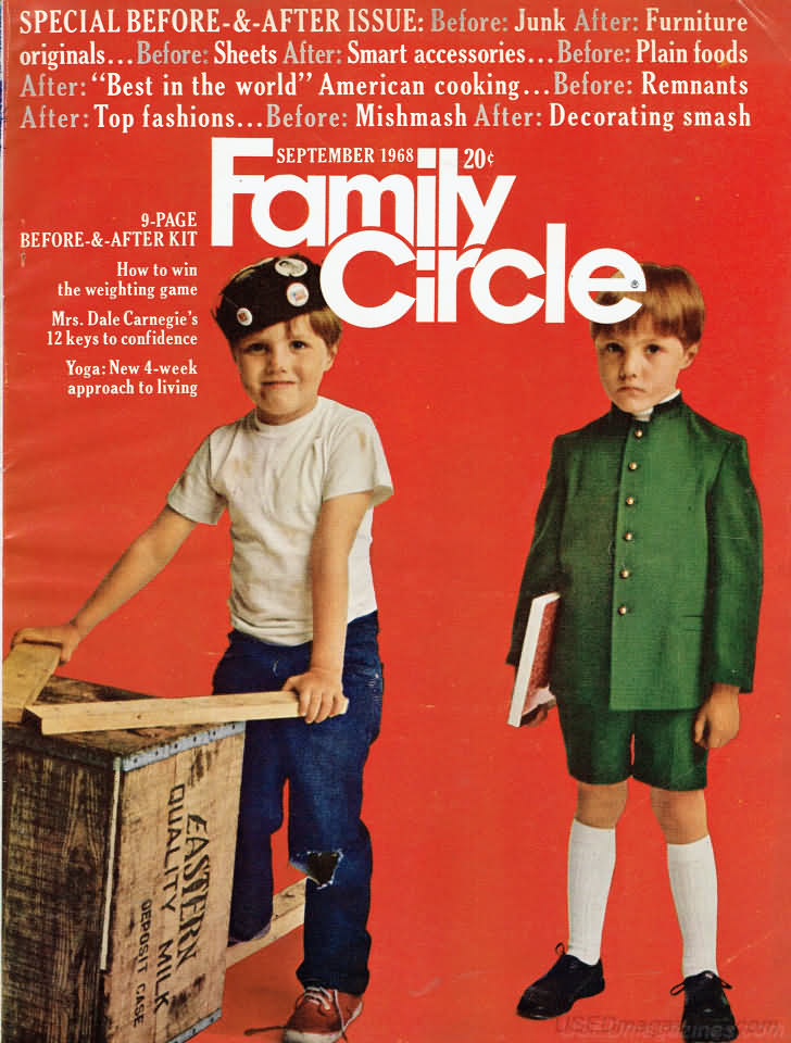 Family Circle September 1968 September 1968 magazine back issue cover