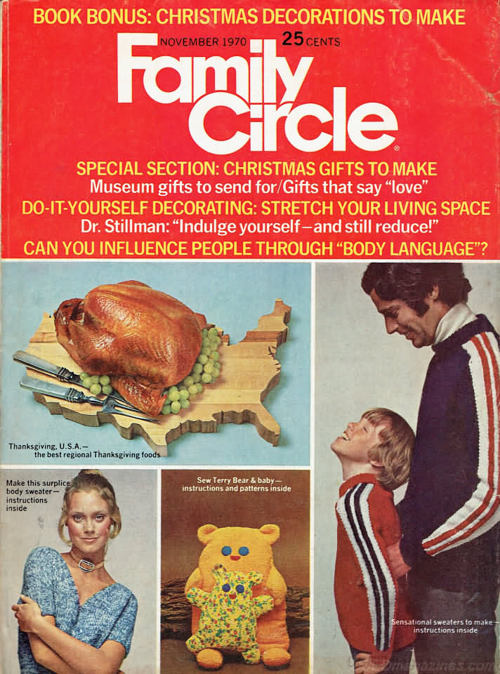 Family Circle November 1970 November 1970 magazine back issue cover