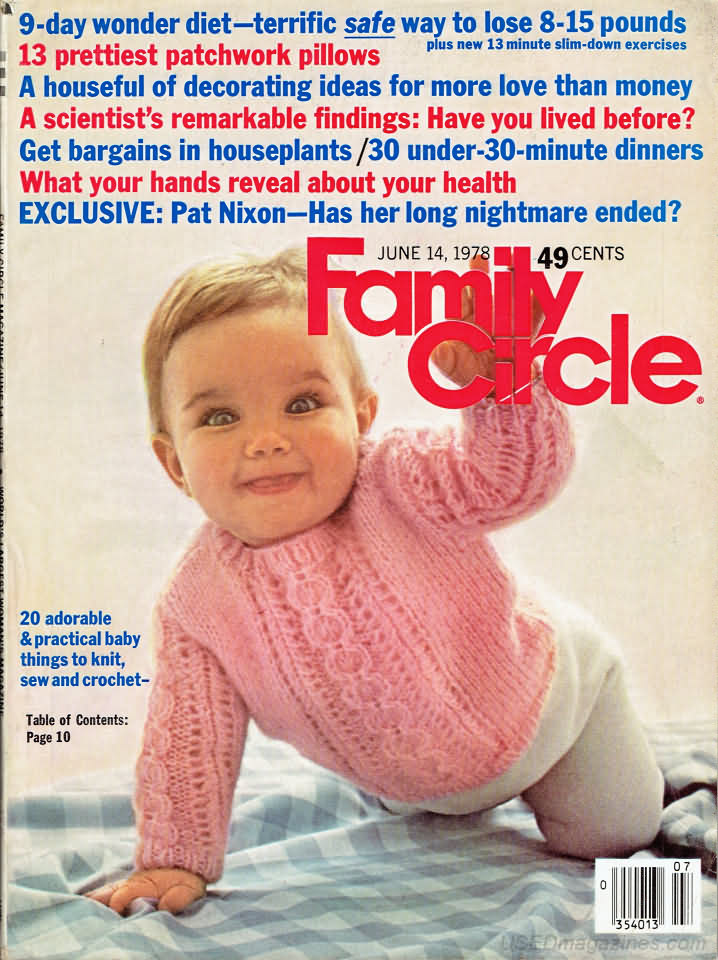 Family Circle June 1978 June 1978 magazine back issue cover