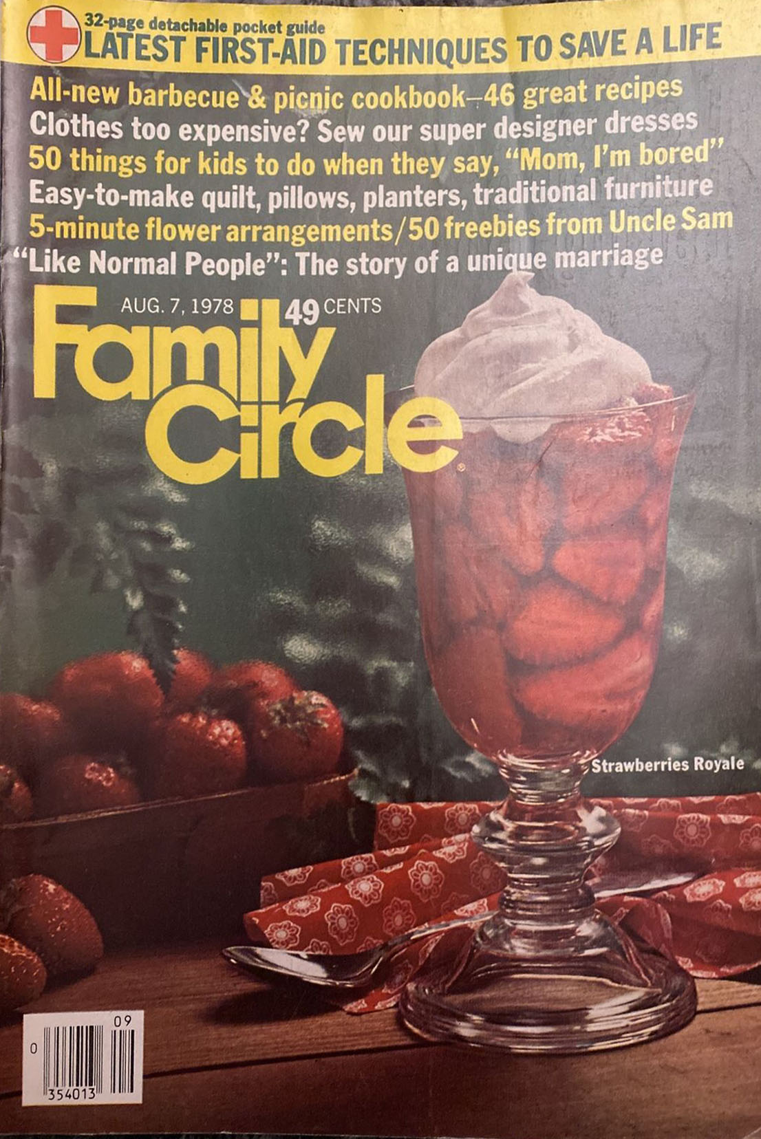 Family Circle August 1978 August 1978 magazine back issue cover