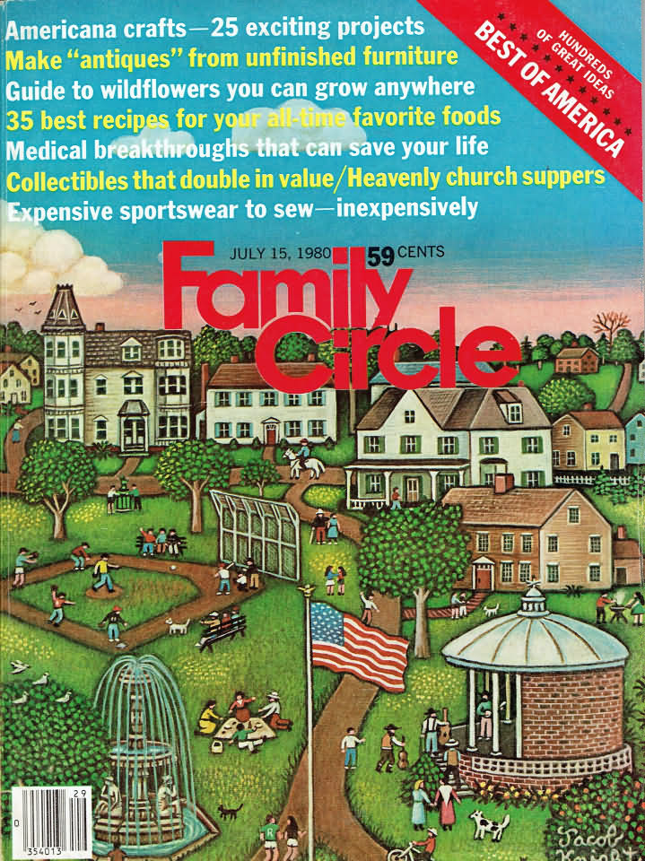 Family Circle July 1980 July 1980 magazine back issue cover