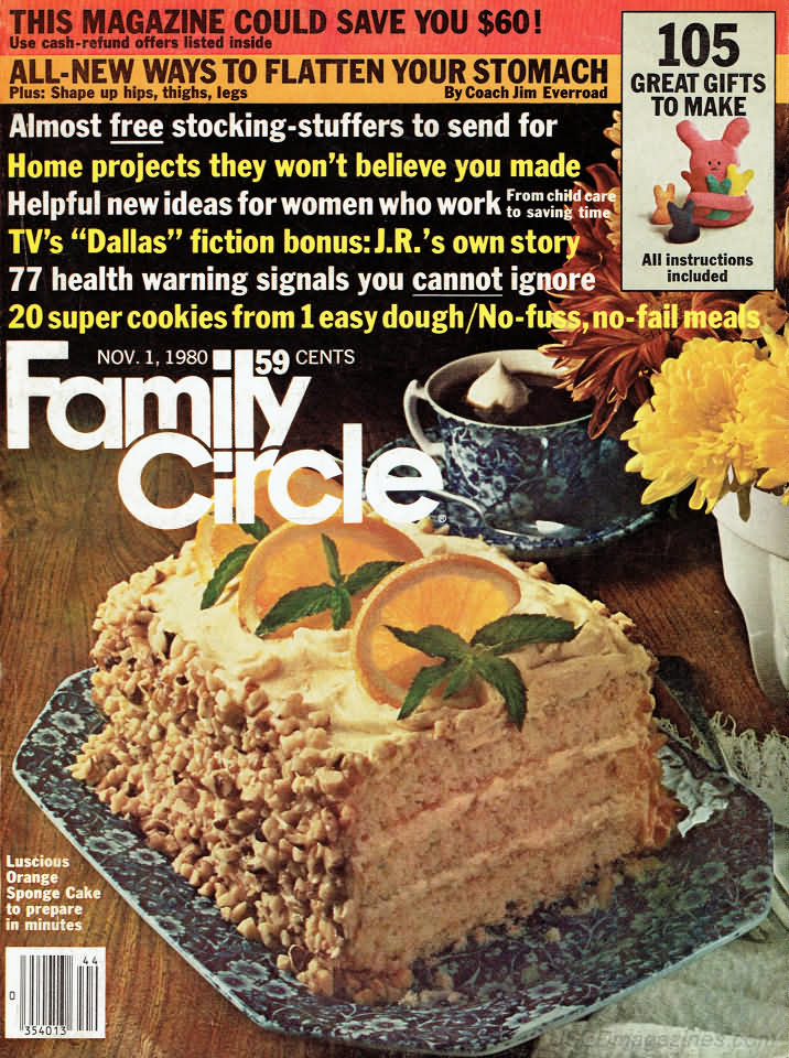 Family Circle November 1980 November 1980 magazine back issue cover
