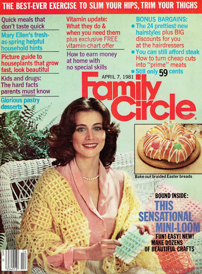 Family Circle April 1981 April 1981 magazine back issue cover