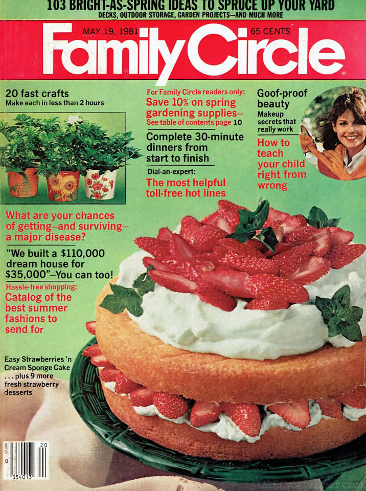 Family Circle May 1981 May 1981 magazine back issue cover