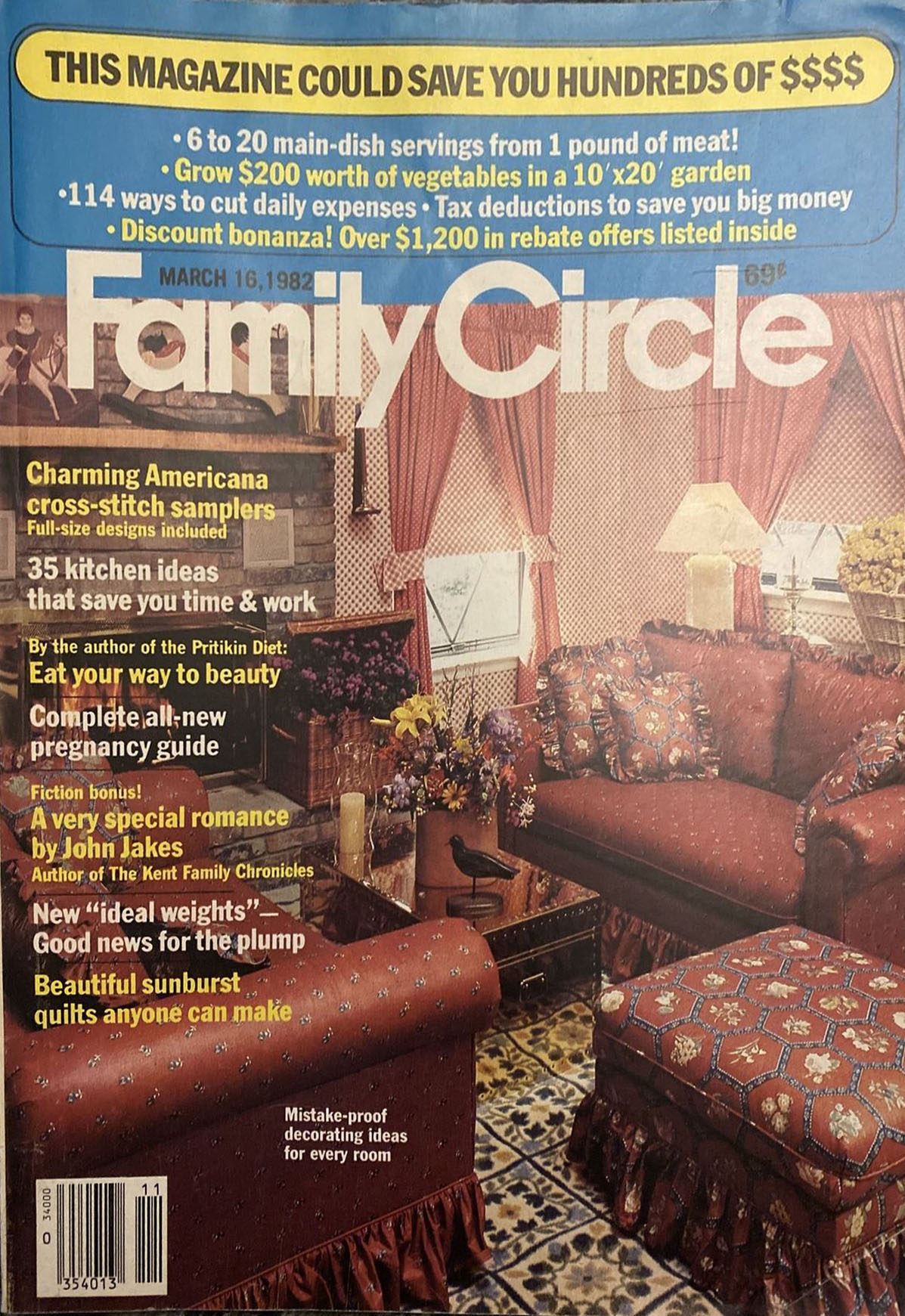 Family Circle March 1982 March 1982 magazine back issue cover