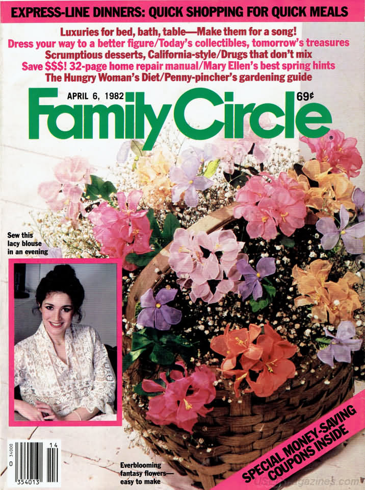 Family Circle April 1982 April 1982 magazine back issue cover