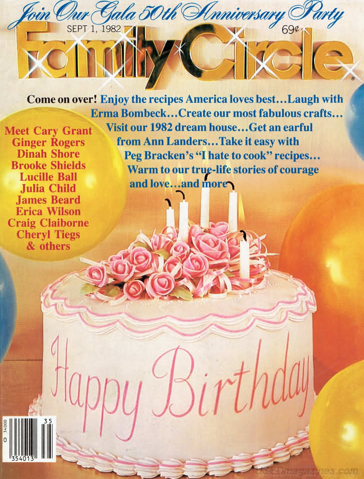 Family Circle September 1982 September 1982 magazine back issue cover
