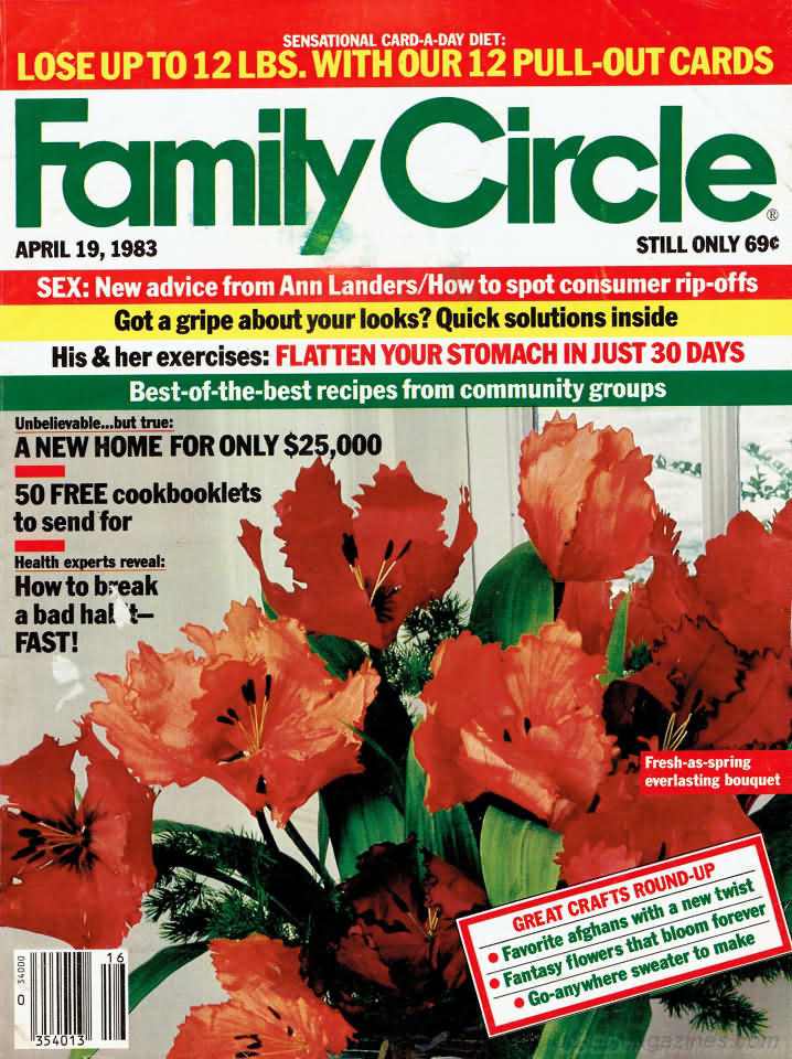 Family Circle April 1983 April 1983 magazine back issue cover