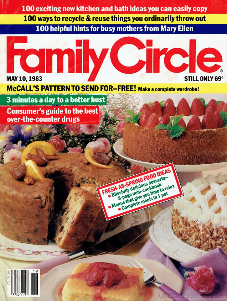 Family Circle May 1983 May 1983 magazine back issue cover