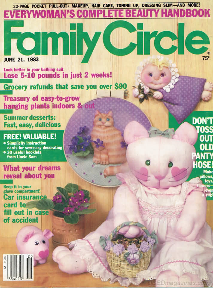 Family Circle June 1983 June 1983 magazine back issue cover
