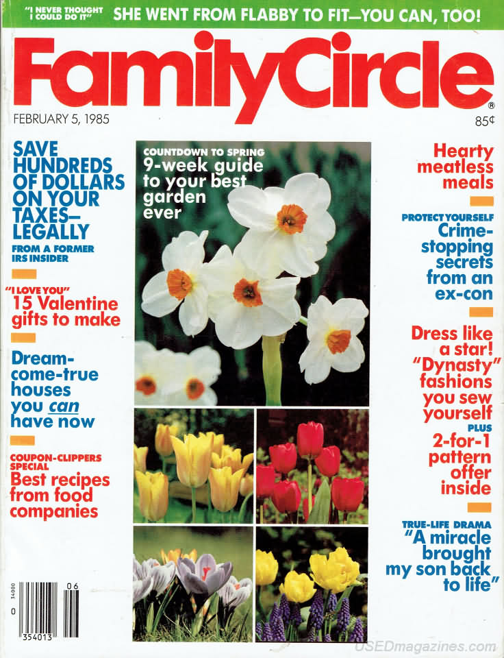 Family Circle February 1985 February 1985 magazine back issue cover