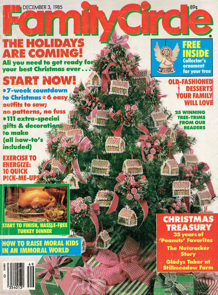Family Circle December 1985 December 1985 magazine back issue cover