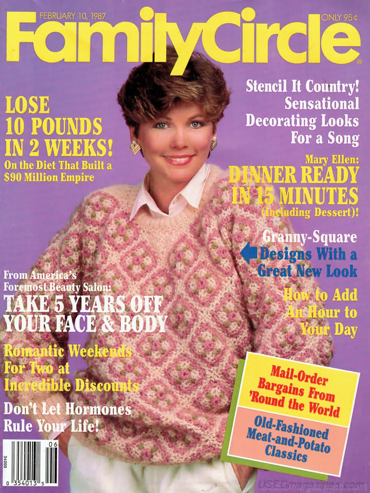 Family Circle February 1987 February 1987 magazine back issue cover