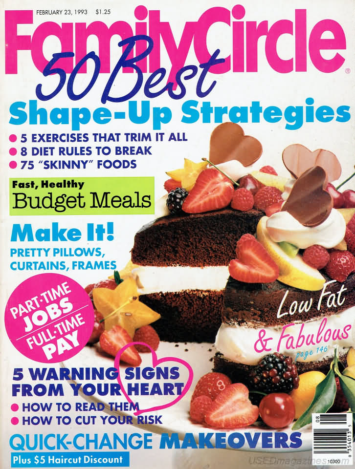 Family Circle February 1993 February 1993 magazine back issue cover