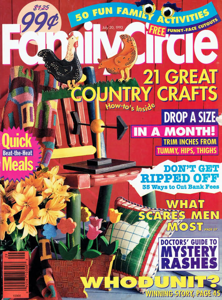 Family Circle July 1993 July 1993 magazine back issue cover
