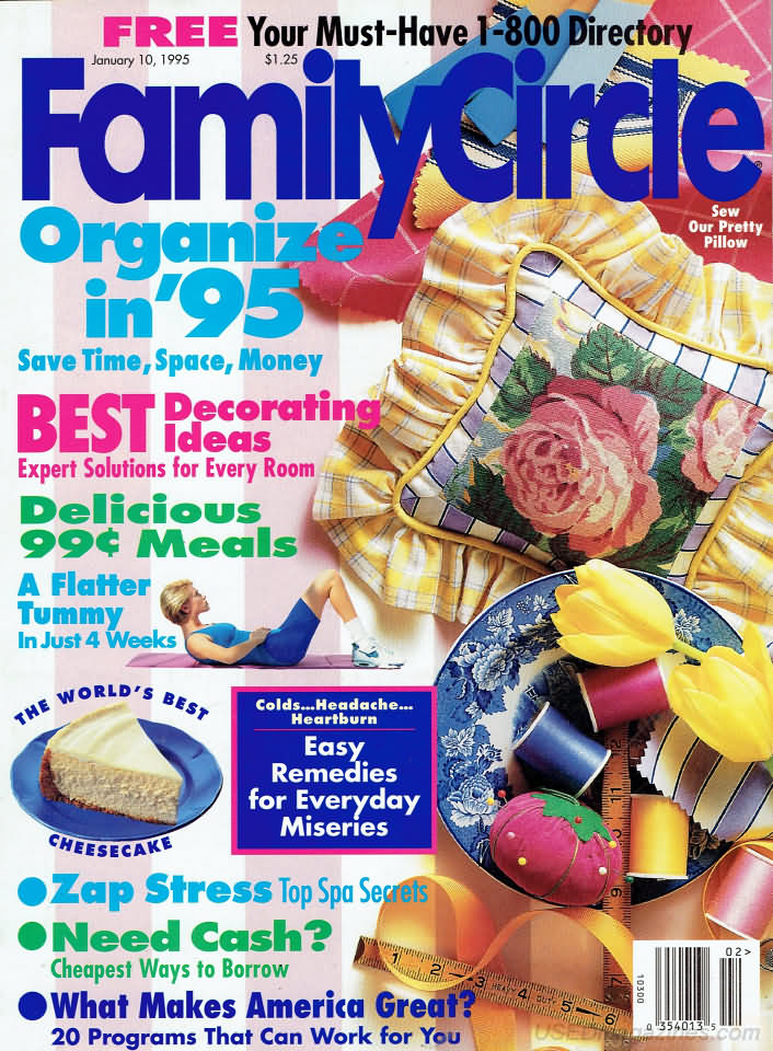 Family Circle January 1995 January 1995 magazine back issue cover