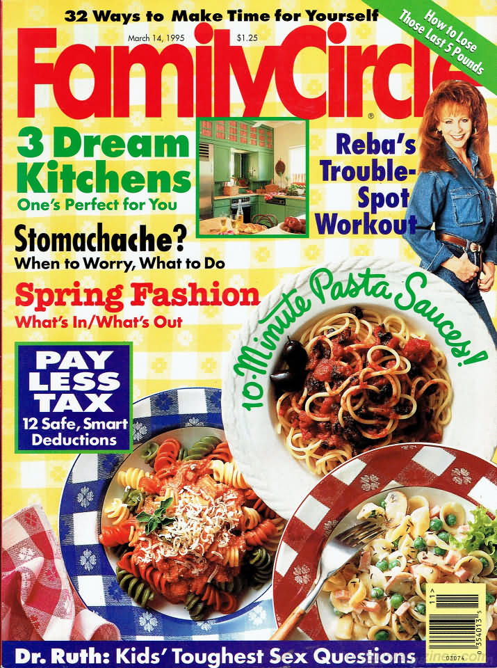 Family Circle March 1995 March 1995 magazine back issue cover