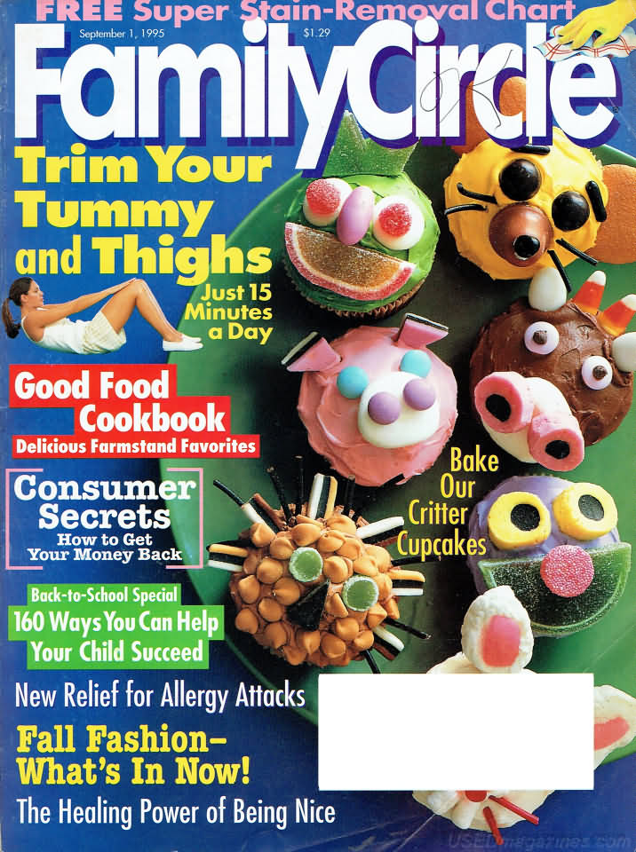 Family Circle September 1995 September 1995 magazine back issue cover