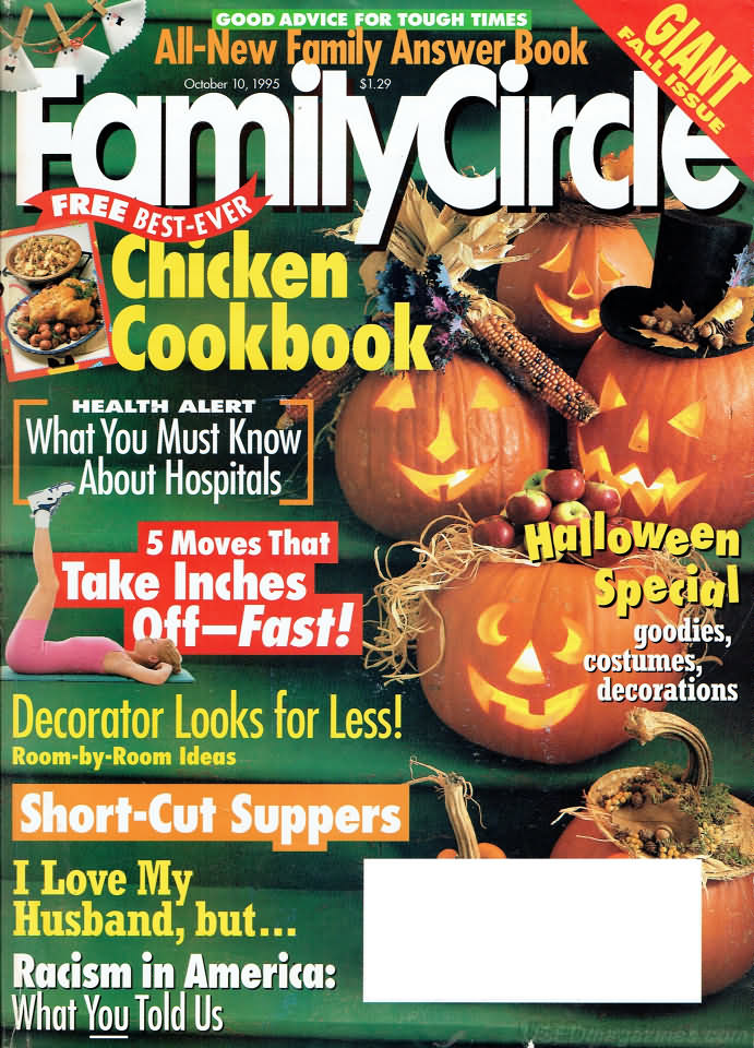 Family Circle October 1995 October 1995 magazine back issue cover
