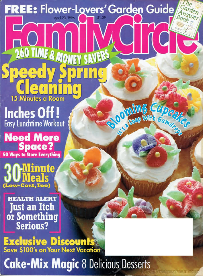 Family Circle April 1996 April 1996 magazine back issue cover