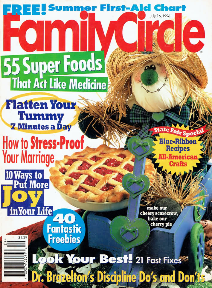Family Circle July 1996 July 1996 magazine back issue cover