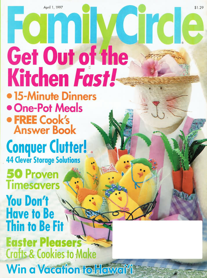 Family Circle April 1997 April 1997 magazine back issue cover