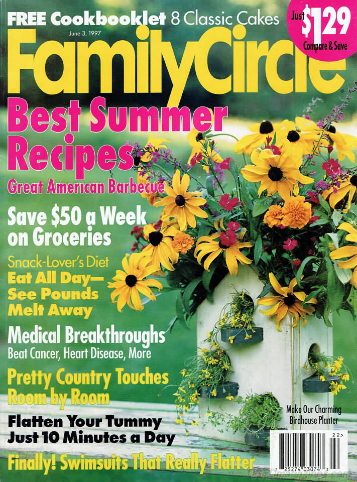 Family Circle June 1997 June 1997 magazine back issue cover
