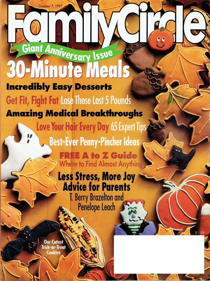 Family Circle October 1997 October 1997 magazine back issue cover