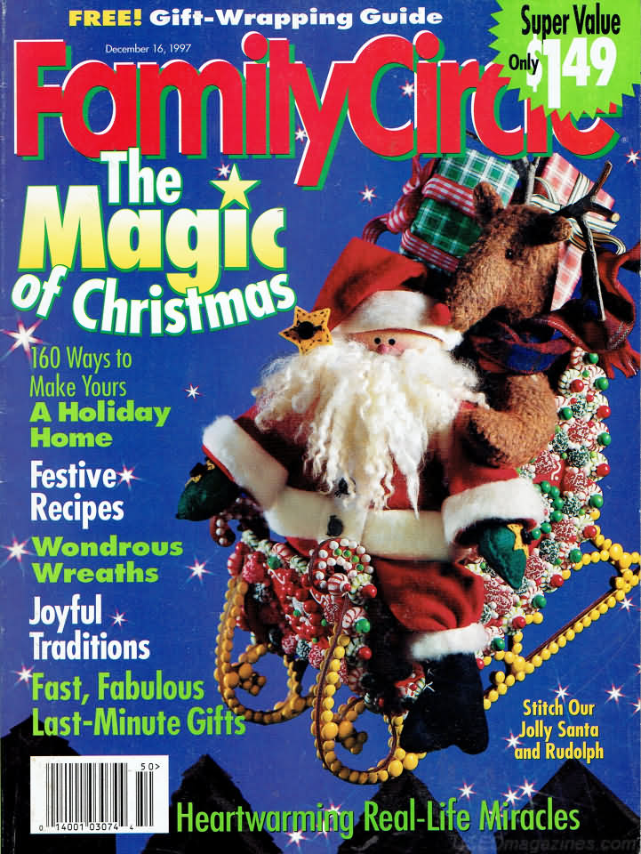 Family Circle December 1997 December 1997 magazine back issue cover