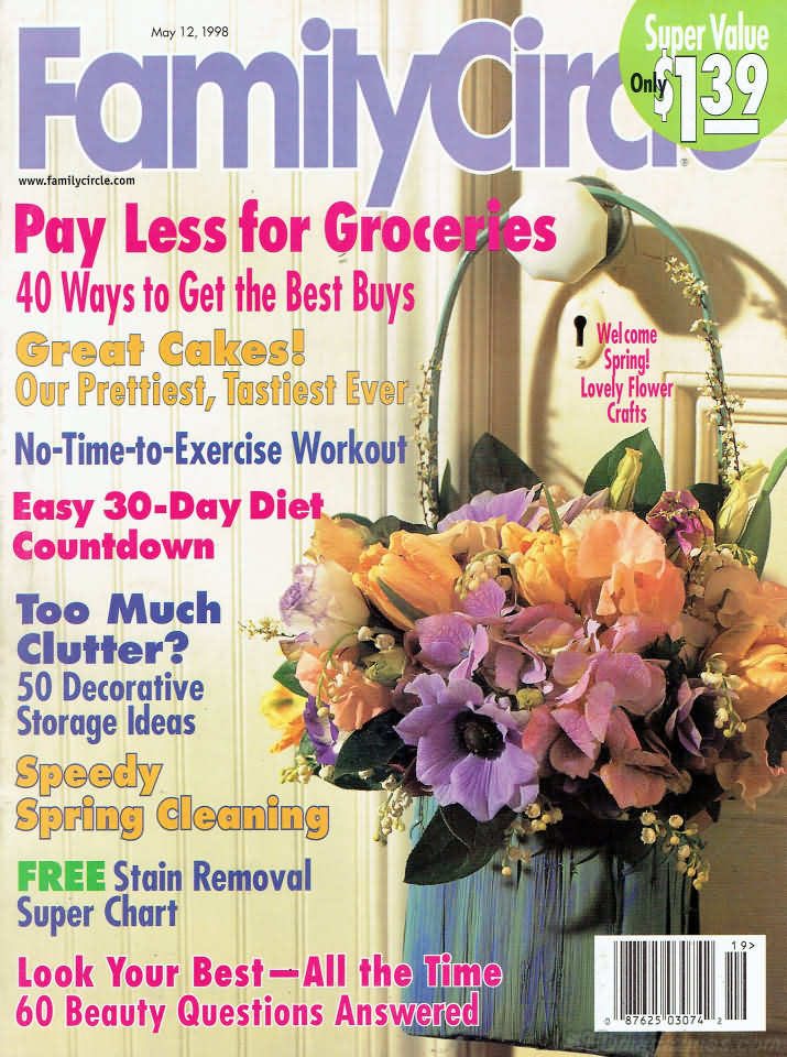 Family Circle May 1998 May 1998 magazine back issue cover