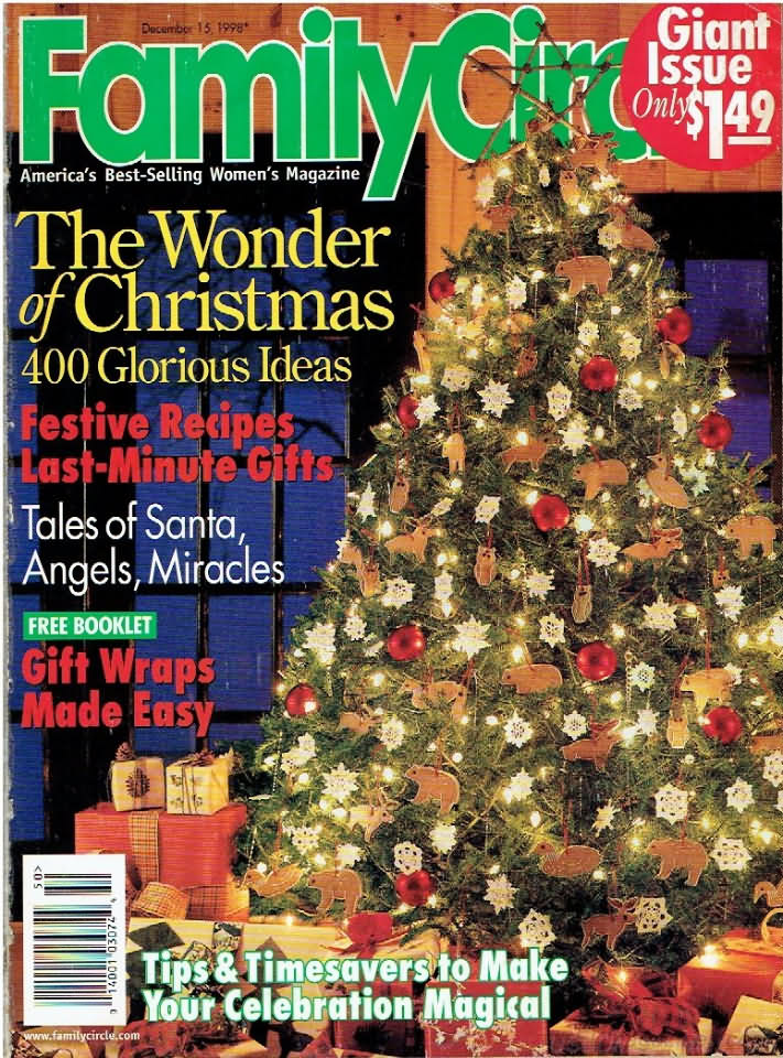 Family Circle December 1998 December 1998 magazine back issue cover