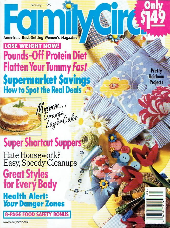 Family Circle February 1999 February 1999 magazine back issue cover