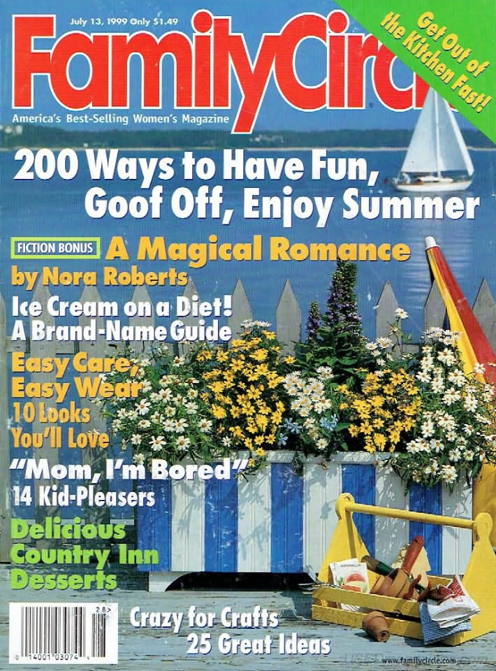 Family Circle July 1999 July 1999 magazine back issue cover